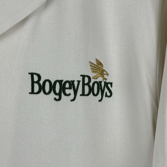 Bogey Boys Grit Button Up Rayon Stretch Shirt Men Large Beige Golf Macklemore - Picture 4 of 9